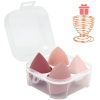 5-piece pink makeup sponge set