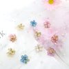 Mini Rhinestone Flower Hair Clip Set