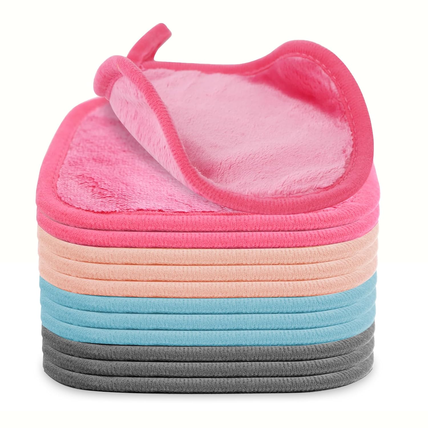 Mini Colorful Microfiber Makeup Remover Cloths (12-Pack)